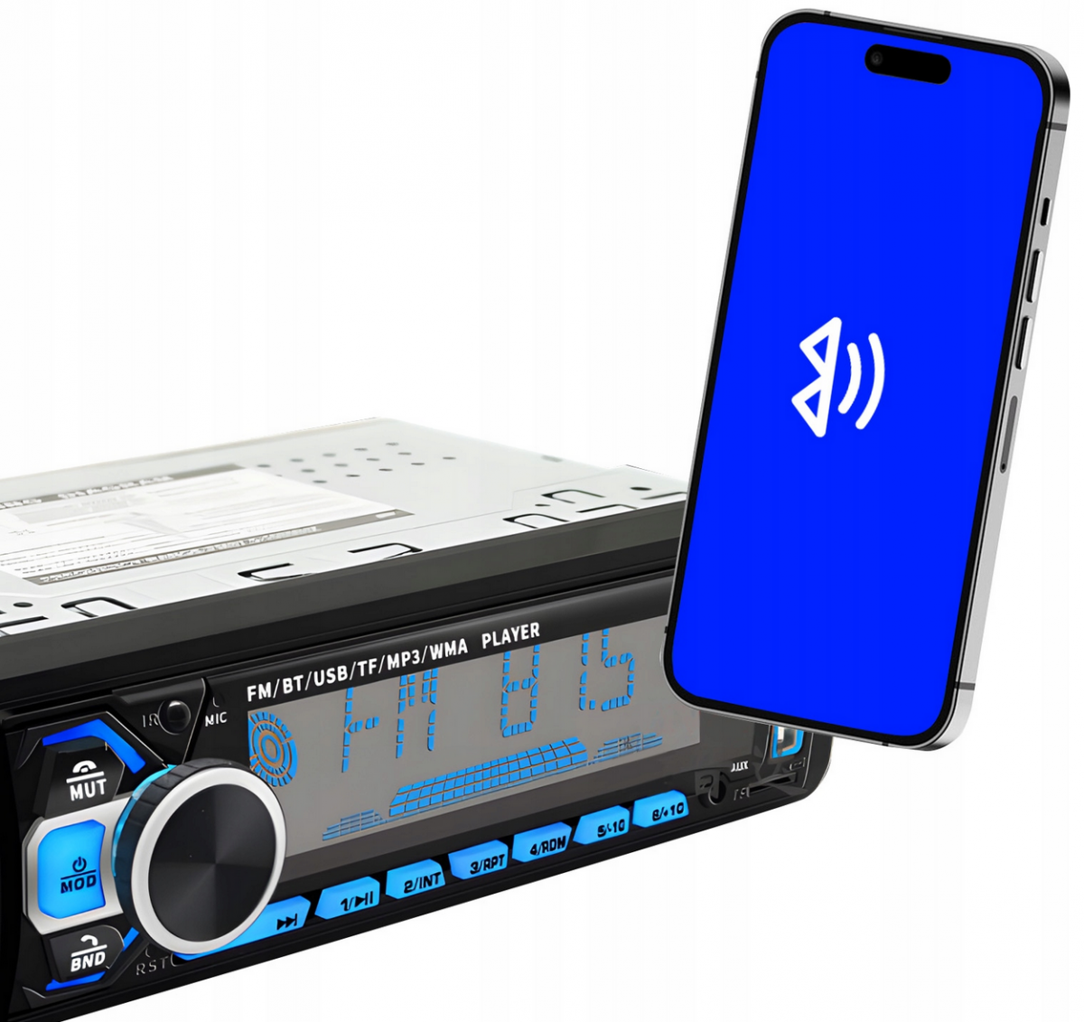 Radio do Samochodu MP3 KOPIER 1DIN BT,FM