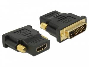 Adapter DVI-D(M)(2 4+1)-HDMI(F) czarny
