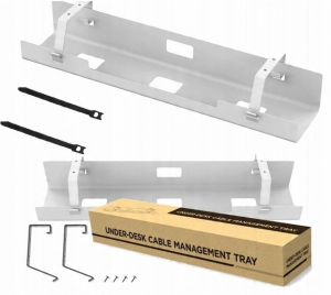Organizer na Kable Pod Biurko KOPIER Biała Półka 60cm