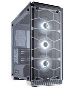 Crystal Series 570X RGB Compact ATX Tempered Glass, Compact ATX Mid-Tower / White