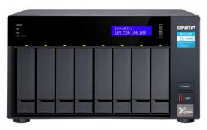 Serwer NAS TVS-872X-i3-8G 8x0HDD 5GbE/2,5GbE i3-8100T 3,1GHz