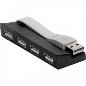 4-Port USB Hub USB 2.0 Black