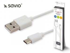 Kabel USB - micro USB, 2.1A, 1m, CL-123