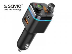 Transmiter FM SAVIO TR-12 z Bluetooth 5.0