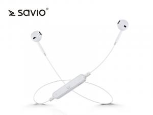 Bezprzewodowe słuchawki Bluetooth v.4.2 z mikrofonem earbuds Savio WE-01 Sport