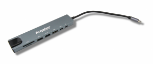 Adapter HUB USB-C KOPIER 8w1 2xUSB HDMI LAN