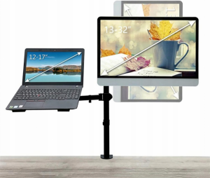 Zestaw Uchwyt na Telewizor + Półka na Laptopa KOPIER Uchwyt Biurkowy