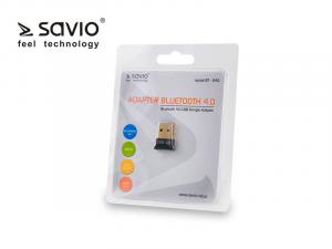 Adapter komputerowy USB Nano SAVIO BT-040 Bluetooth 4.0, 3Mb/s, zasięg 50m