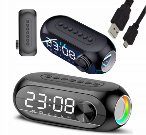 Głośnik Bluetooth Zegar Alarm