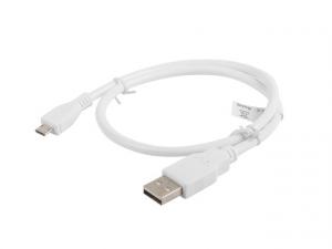 Kabel USB 2.0 micro AM-MBM5P 0.5M biały