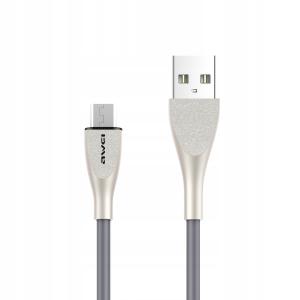 AWEI kabel przewód microUSB USB-B 2A 1.2m szary