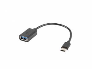 Adapter USB C(M)-USB-A (F)2.0 0.15M OTG Czarny
