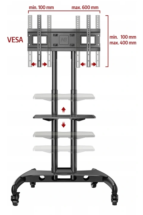 Stojak na Telewizor 32-65" KOPIER Wózek do Monitora