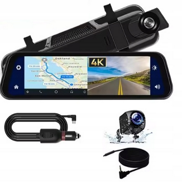 Kamera Samochodowa 4k 10" KOPIER w Lusterku Android Carplay