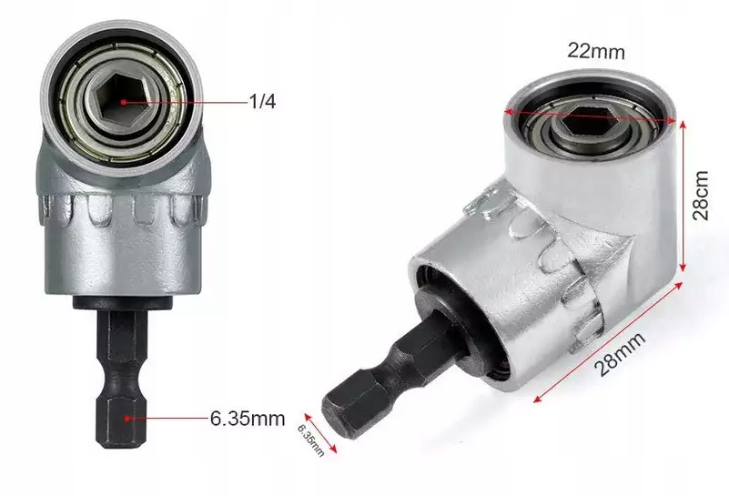 Adapter Kątowy KOPIER 2szt do Wkrętarki
